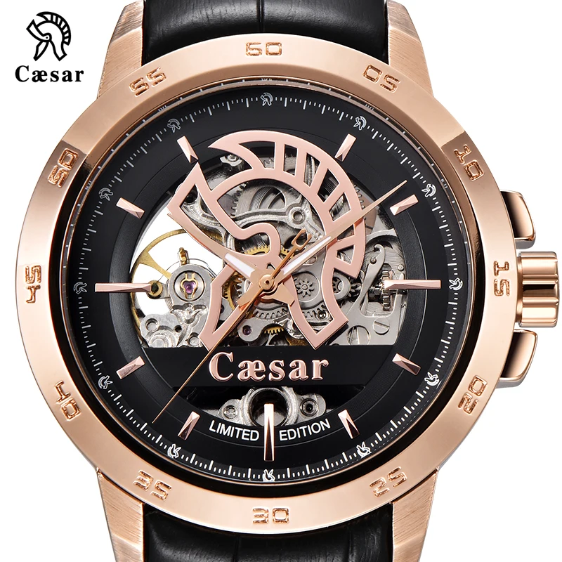 Caesar синие золотые военные автоматические модные спортивные мужские