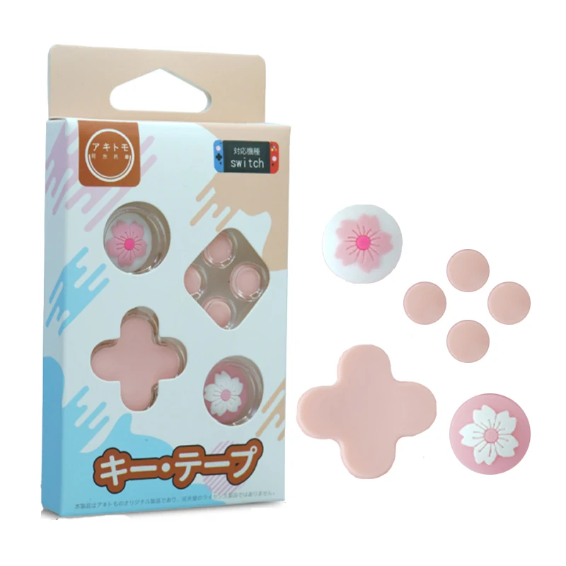 DATA FROG Buttons Repair Kits Sticker For Nintendo Switch Joy-Con Cat Claw Design Thumb Grip Shell Caps Skin Nintend | Электроника