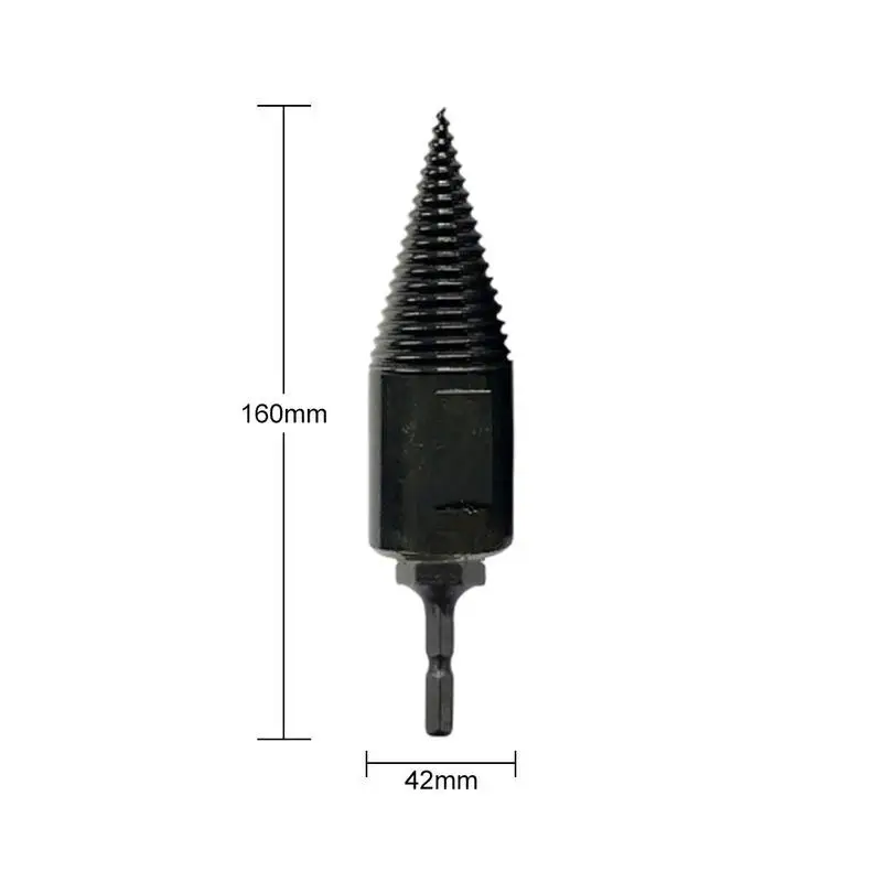 

Hex Shank Firewood Splitter Machine Drill Wood Cone Tools Split Reamer Drill Drilling Punch Bit Driver K0U7