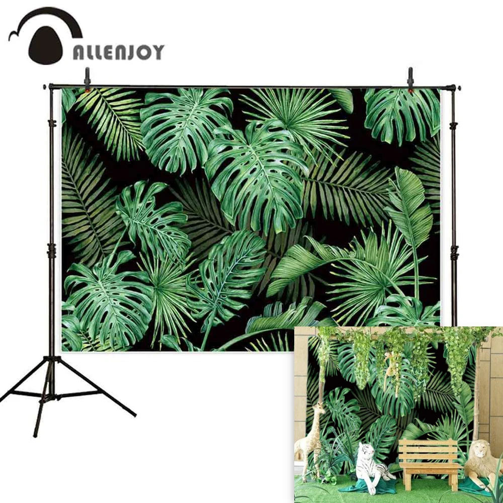 

Allenjoy весенний фон для фотосъемки на день рождения для вечеринки в стиле сафари Джунгли Лес фотостудия Фотофон фотосессия фотозоны реквизит