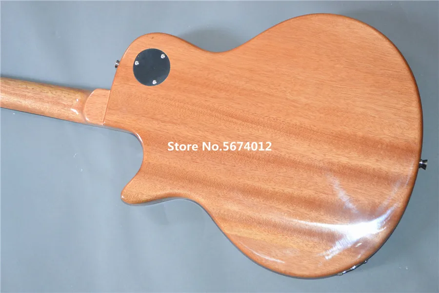 Оригинальная деревянная электрическая гитара цвета Красного дерева, отпечаток пальца из розового дерева