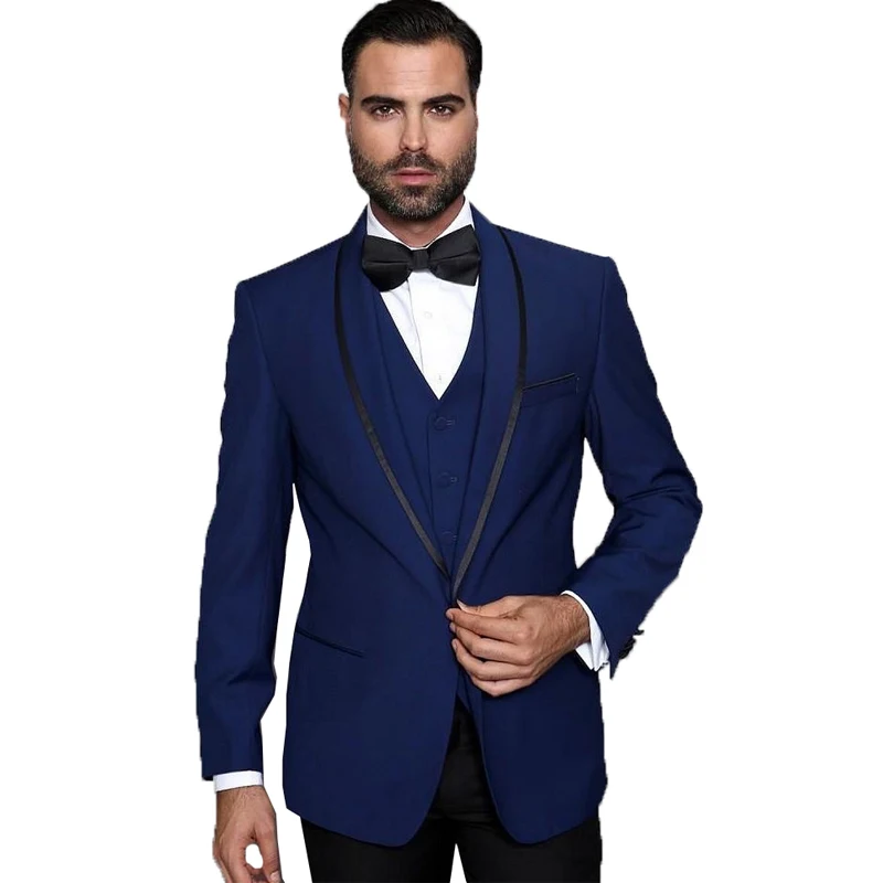 Итальянский мужской костюм облегающие свадебные костюмы для жениха смокинги 3