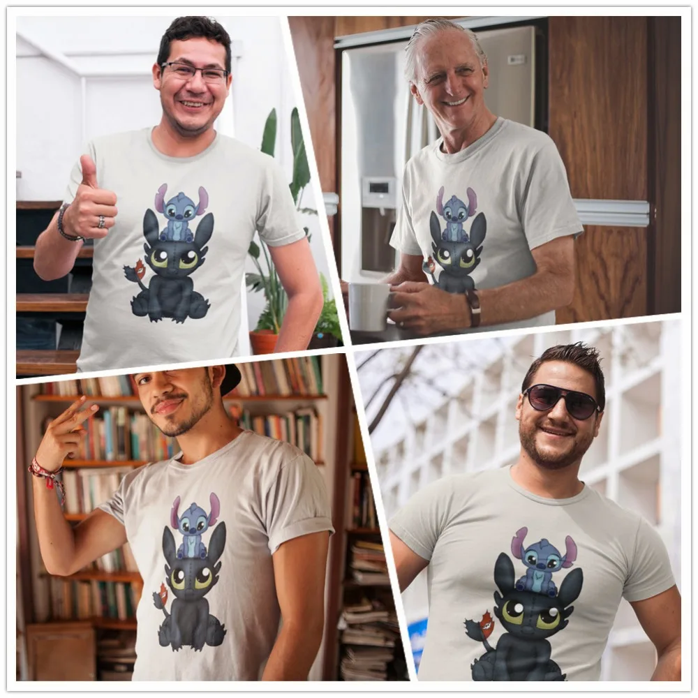 Футболка Lilo Stitch, футболка Can I Sit Here, футболка с коротким рукавом и принтом, Мужская Базовая забавная футболка большого размера из 100 хлопка