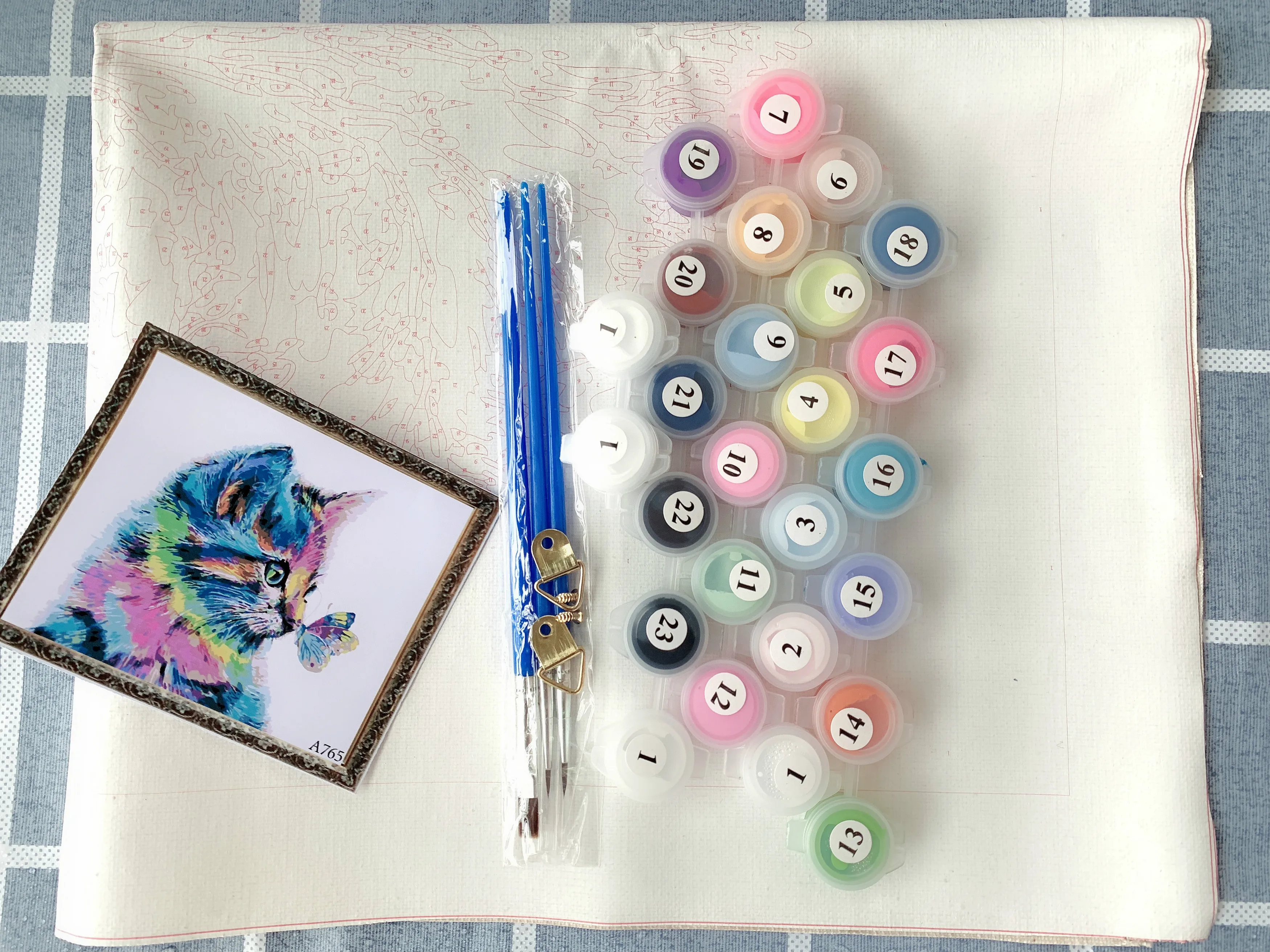 LISM мультфильм дракон DIY картина по номерам животные Современная Настенная