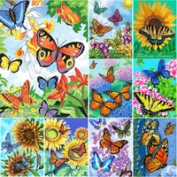 new 5d diy diamond painting flower cross stitch butterfly diamond embroidery full square round drill manual art home decor gift