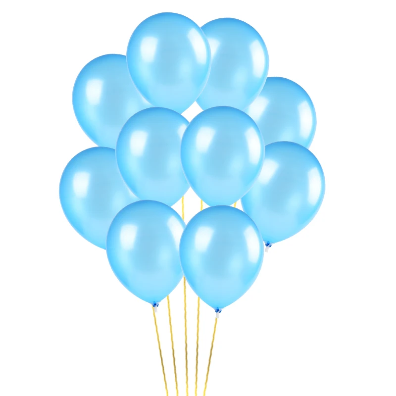 10 Blue Balloons Гигантский 36 дюймов Пол раскрыть вечерние шар черный круглый джинсы для маленьких мальчиков или девочек голубого и розового цвета Confetti Poppers нетоксичный порошок Baby Shower JL0049 - Цвет: 10 Blue Balloons