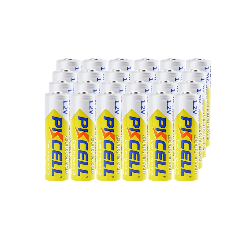 

24PC PKCELL AA Batteries 2A 1.2V AA Rechargeable Baterias NI-MH Battery Bateria 2000mAh for flashlight toys Digital camera port
