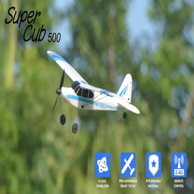 VolanteX Super Cub 500 761 3 мм размах крыльев начинающих самостабилизирующий трюк RC самолет