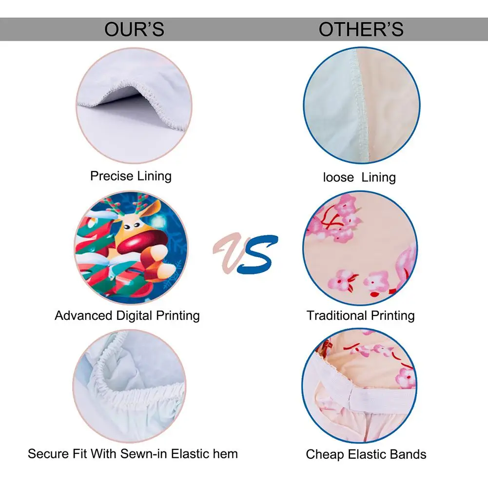 Одежда из 2 частей с рождественскими мотивами чехлы для стульев большой