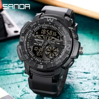 sanda men watches sport watch waterproof 50m wristwatch relogio masculino militar mens clock digital military army watch
