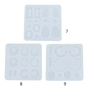 Кристальная эпоксидная смола, форма, серьги, кулон, литье, силиконовая форма сделай сам, ремесла, инструменты для изготовления ювелирных изделий