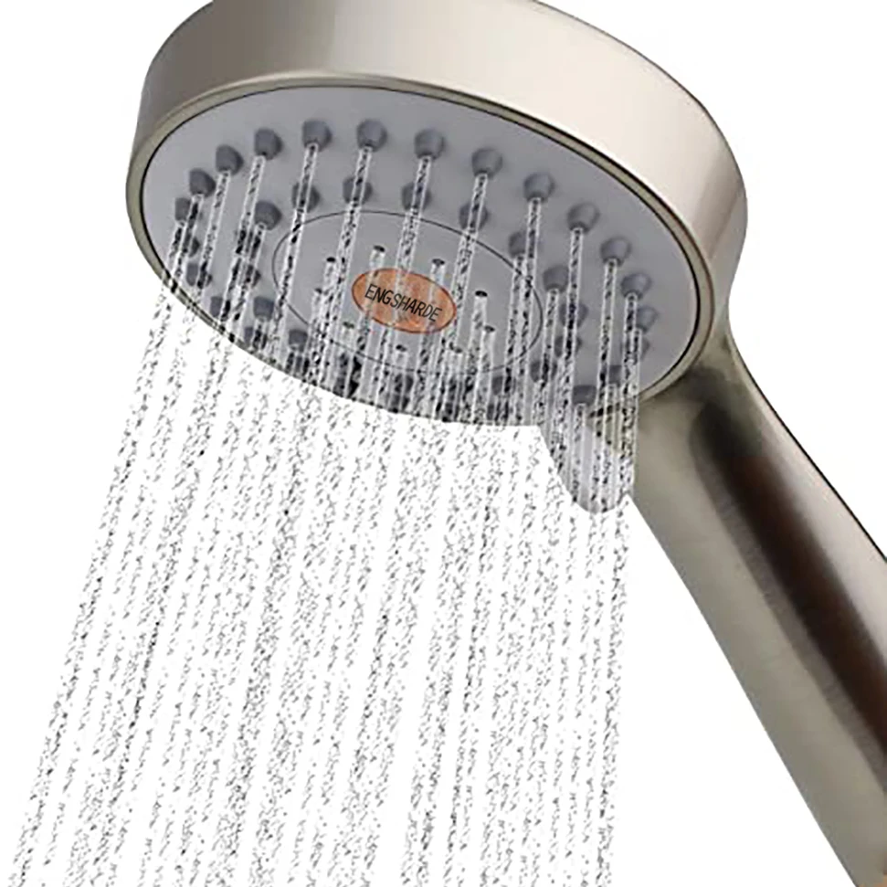 ENGSHARDE Hand held shower heads High Pressure Handheld Shower Head with Powerful Shower Spray against Low Pressure Water Supply