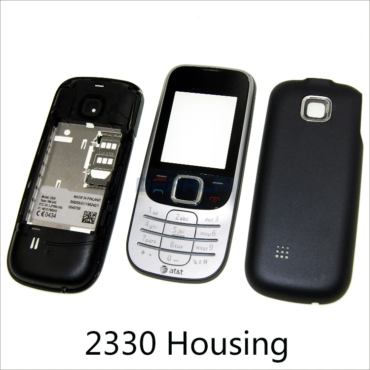 Для Nokia 2330 2320 2322 2690 Корпус Передняя Лицевая панель + задняя крышка/крышка