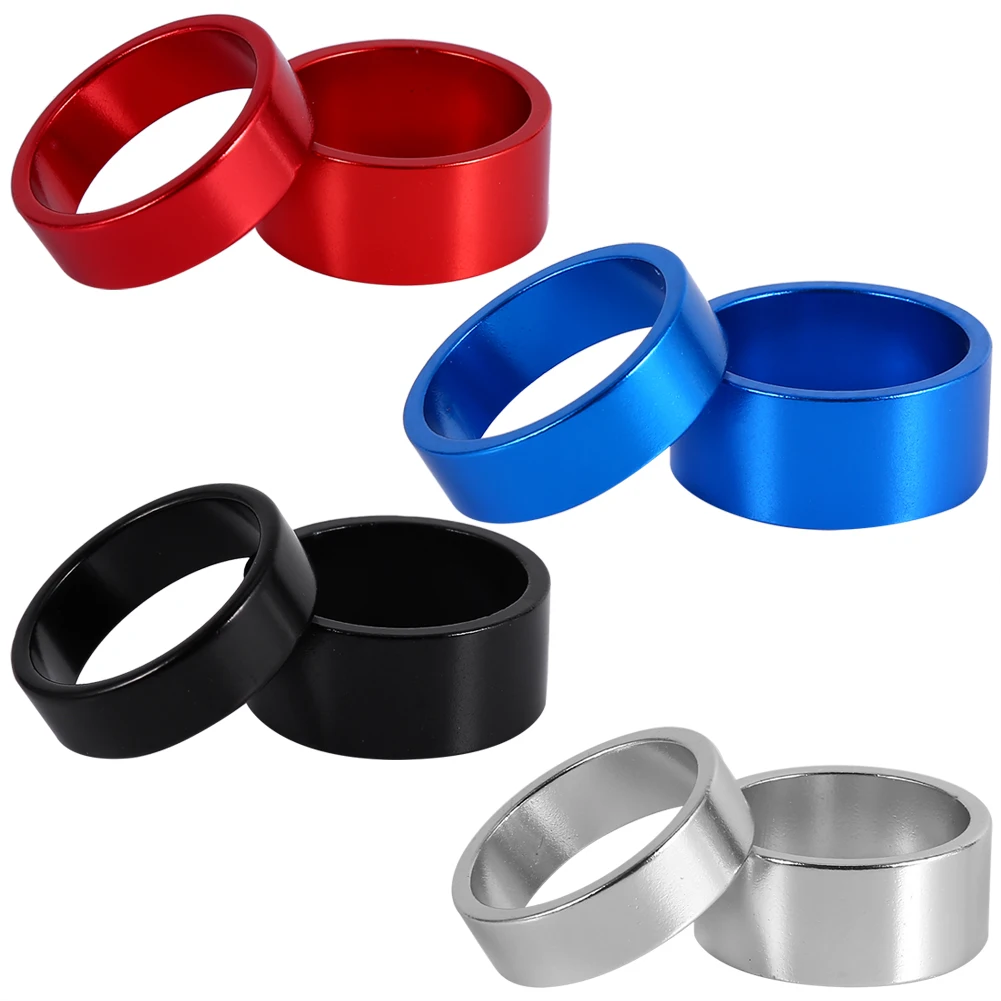 

4Colors 4Pcs/Set 5/10/15/20mm Lightweight Aluminum Alloy Headset Spacer Bike Washer Suitable 28.6mm Bicycle Front Stem Fork