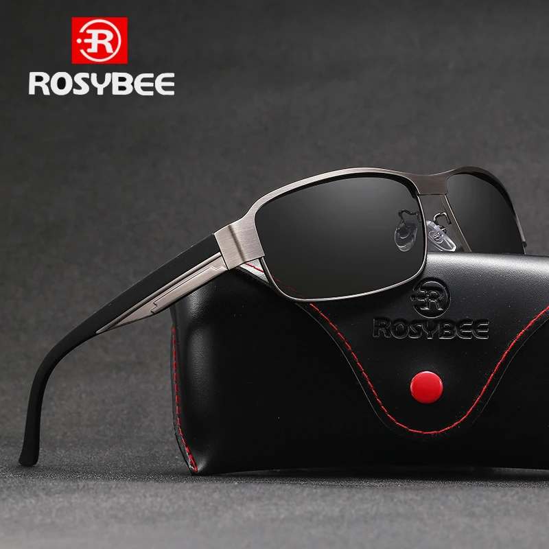 designer sunglasses ROSYBEE UV400 Polarized Sunglasses Men Women Classic Cool Retro Sun Glasses Coating  Man Driving Shades Fashion Male Oculos black cat eye sunglasses