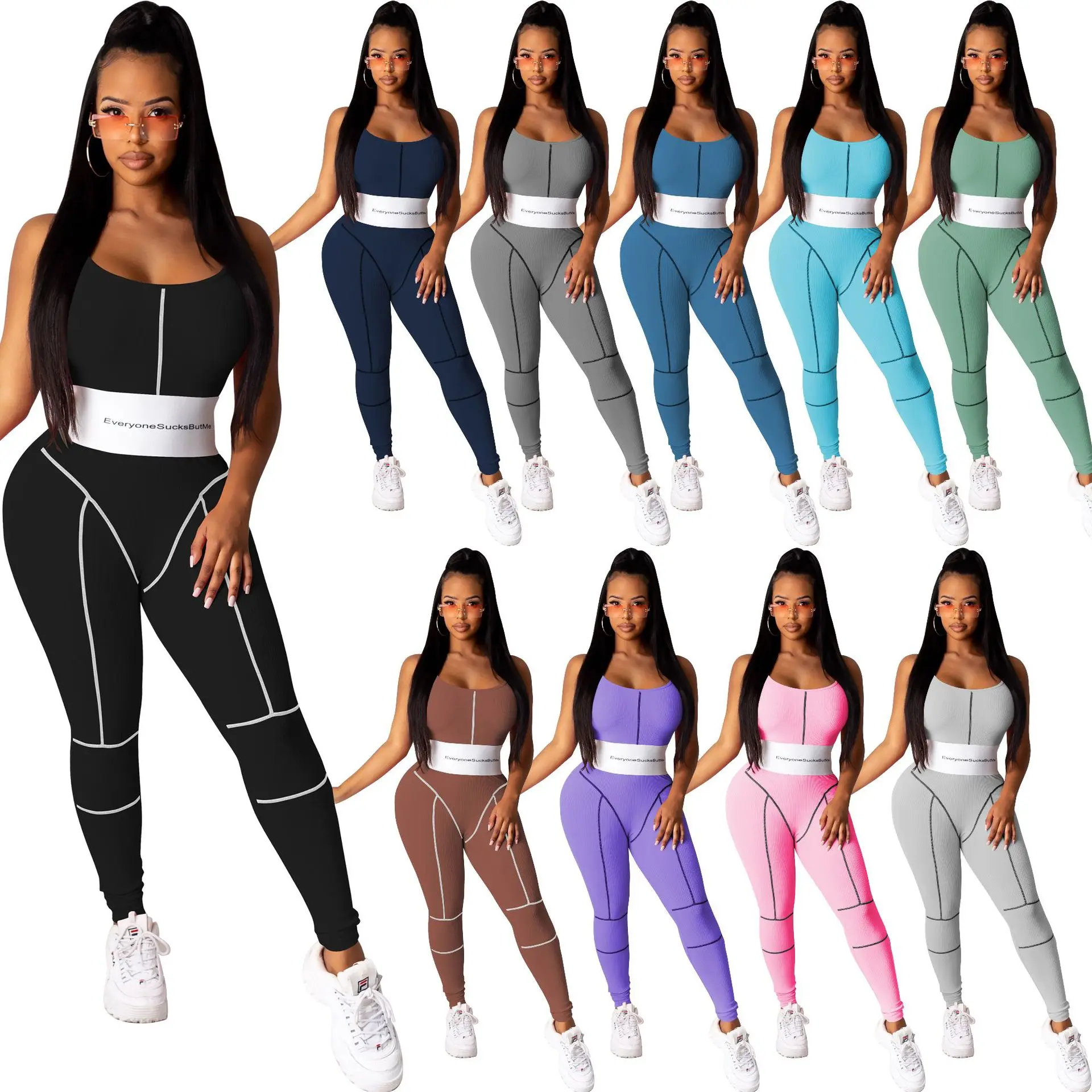 2021 бесшовный лоскутный спортивный комбинезон для йоги тренажерного зала фитнеса