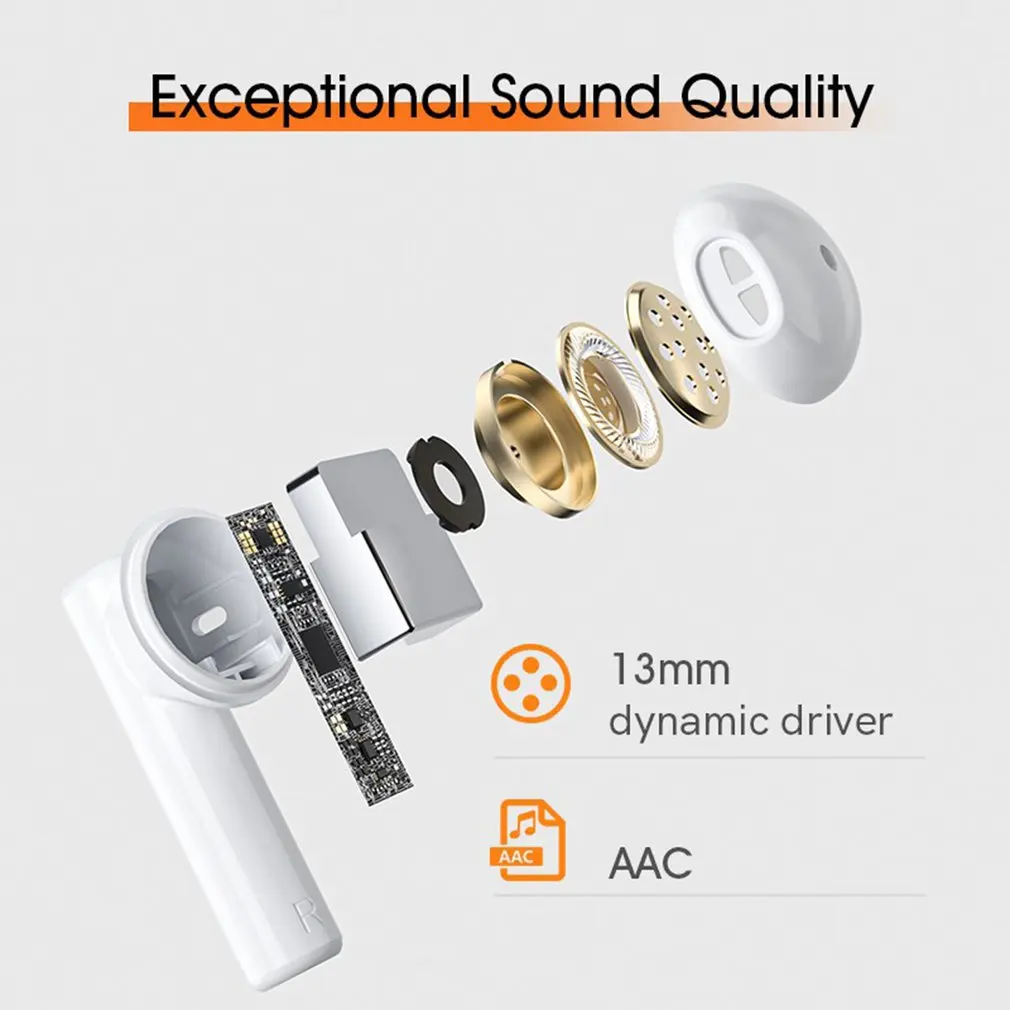 

Lightweight Earphone Half-In-Ear Type-C Port Charging Touch Control High Definition Automatic Pairing Earphone