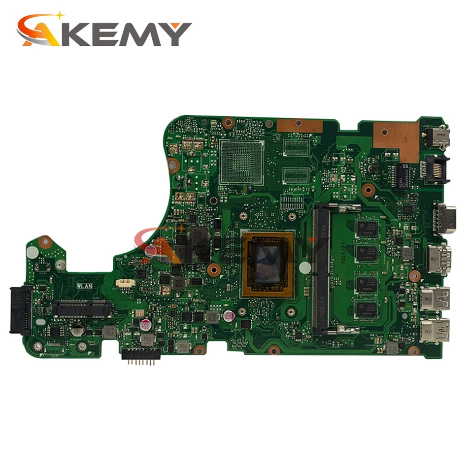 akemy for asus x555q a555q x555qg x555qa x555bp x555b laotop mainboard x555qa motherboard with a10 7400u 8gb ram free global shipping