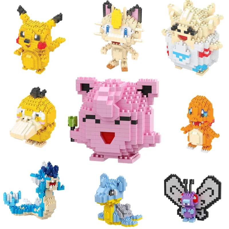 39 видов строительных блоков куклы Покемон Пикачу строительные блоки мини милые