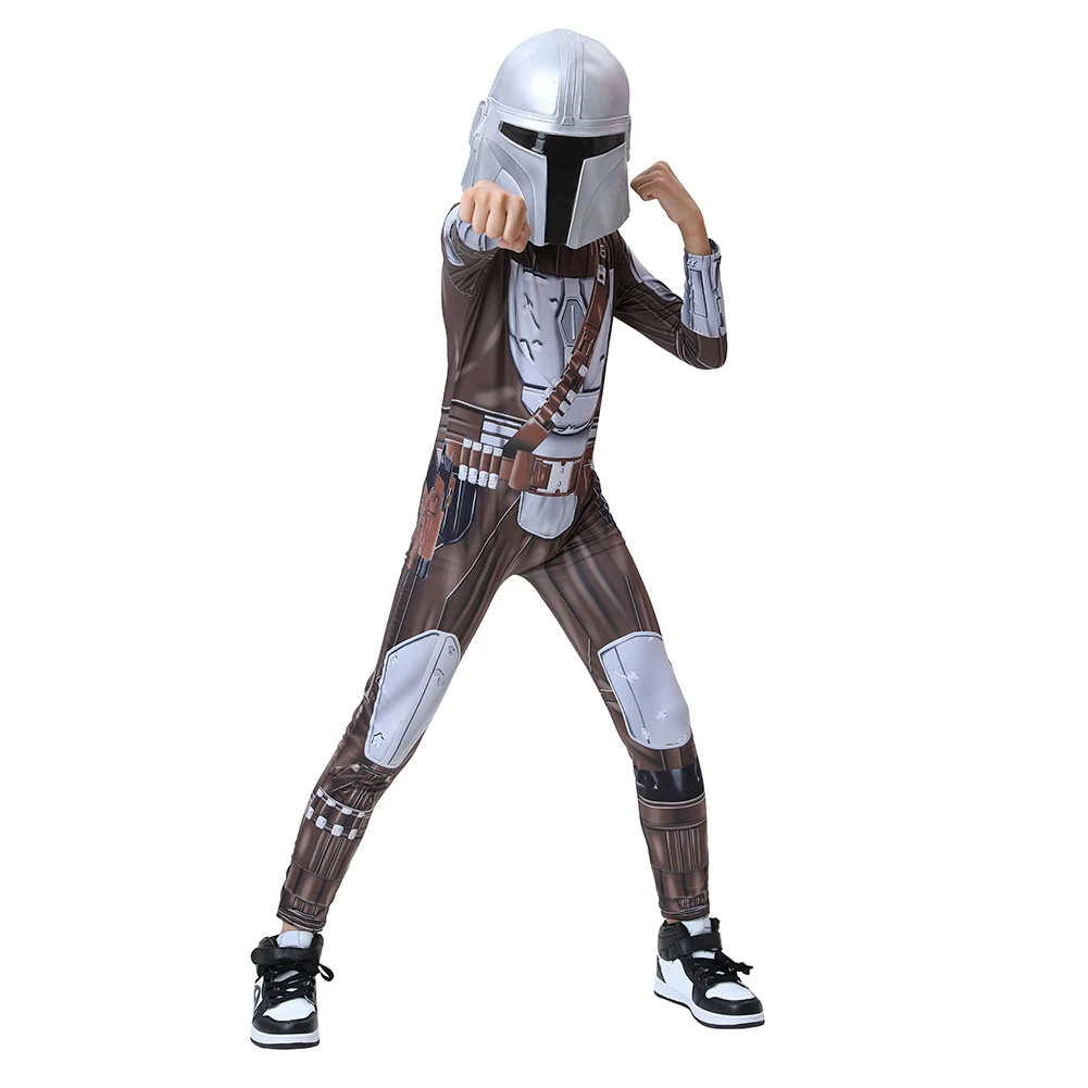 Детский Рождественский подарок для детей костюм Мандалора косплея комбинезон