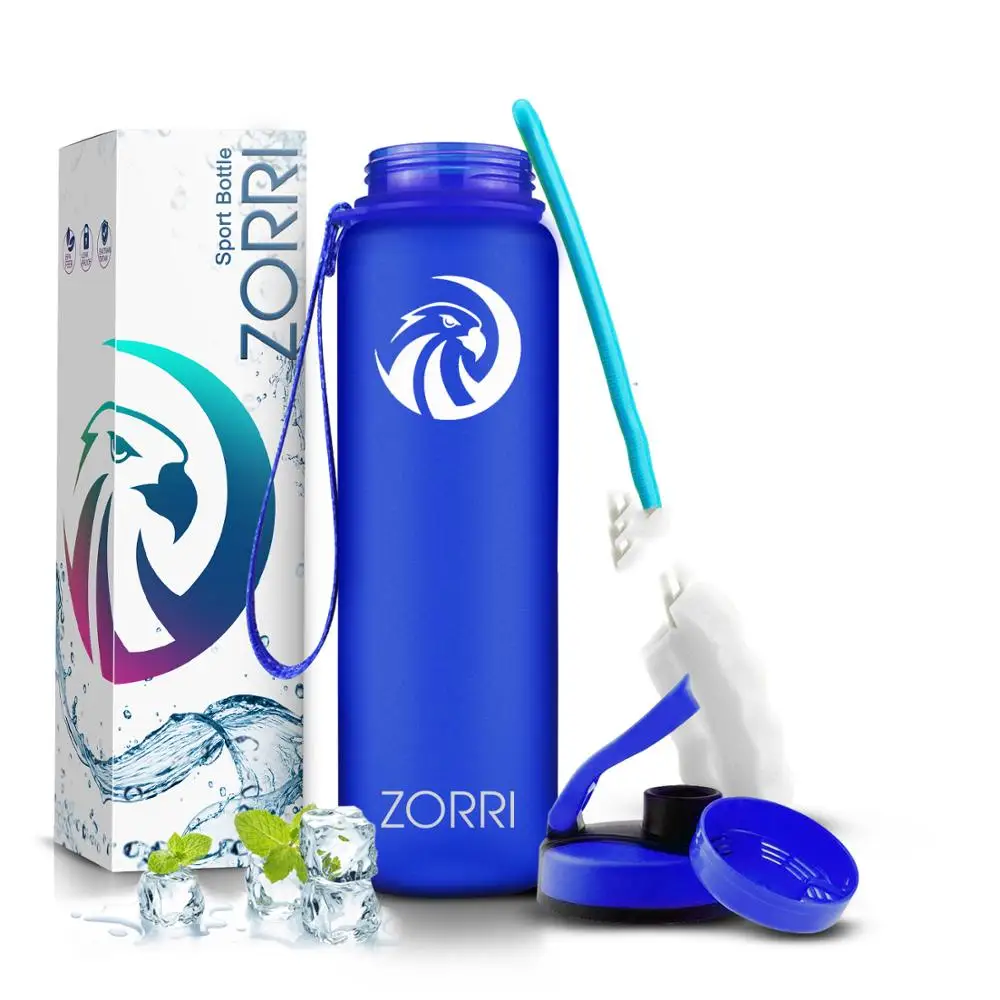 Новая шейкер для воды ZORRI Спортивная бутылка модная без БФА портативная туризма и