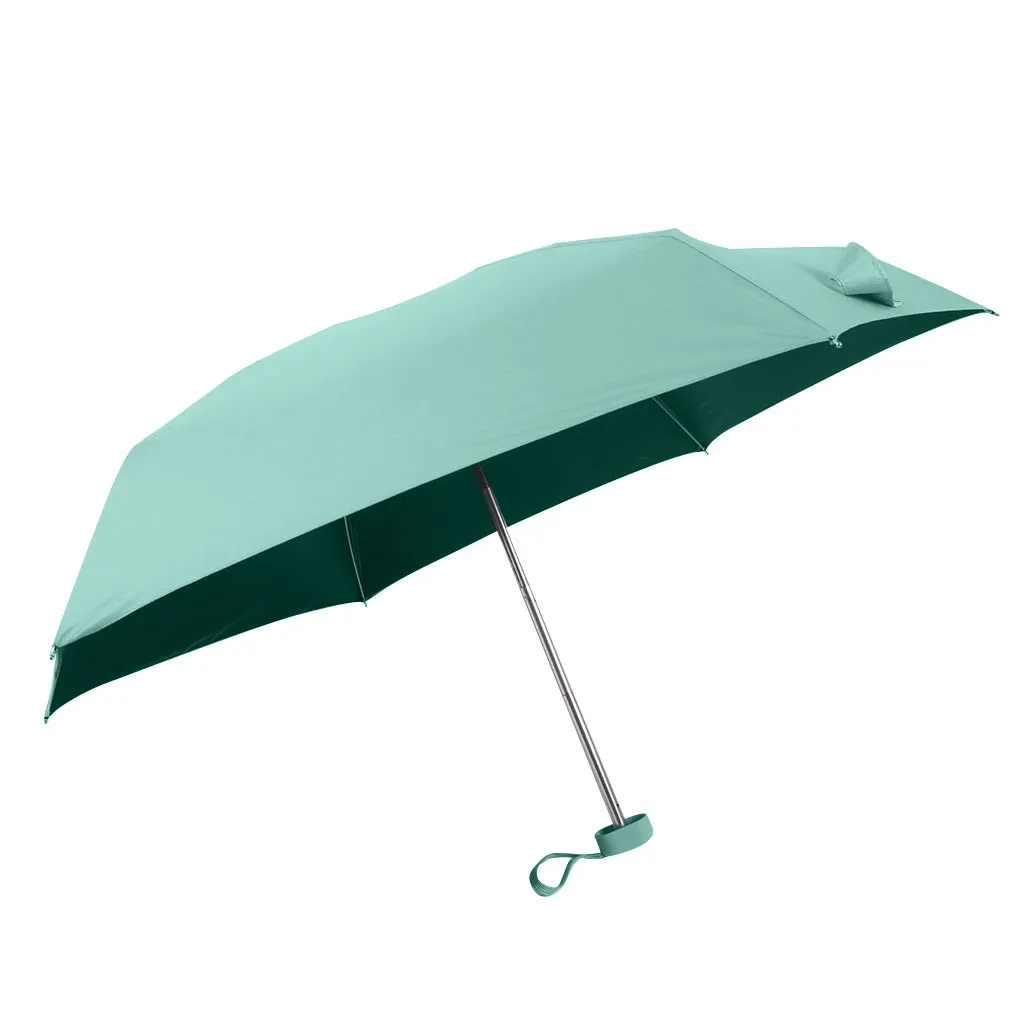 

Flat Lightweight Umbrella Parasol Folding Windproof Umbrellas Sun Rain Vinyl Parasol Mini Umbrella