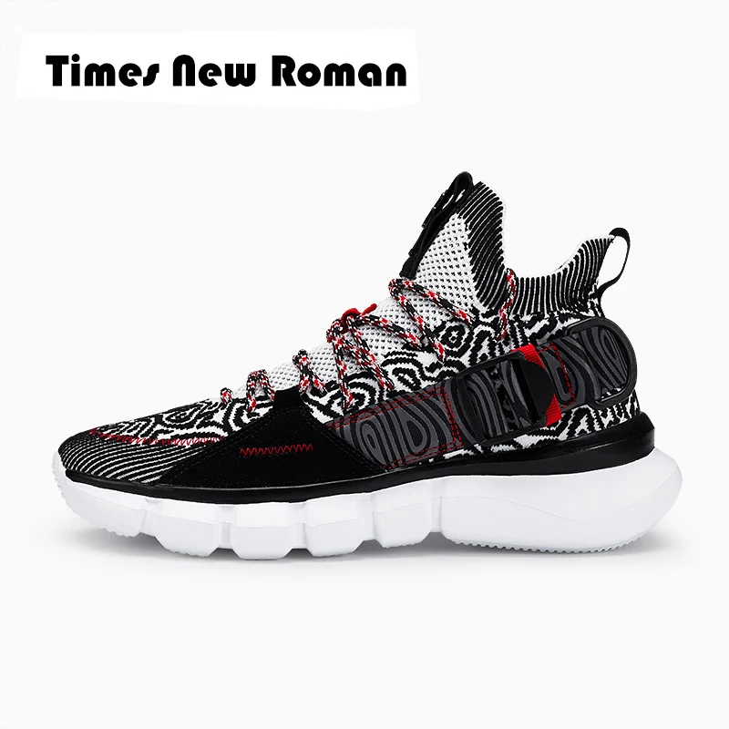 Times New Roman Spring Autumn Fashion Socks Sneakers Men Shoes Chunky Dad Breathable Walking No-Slip krasovki | Обувь