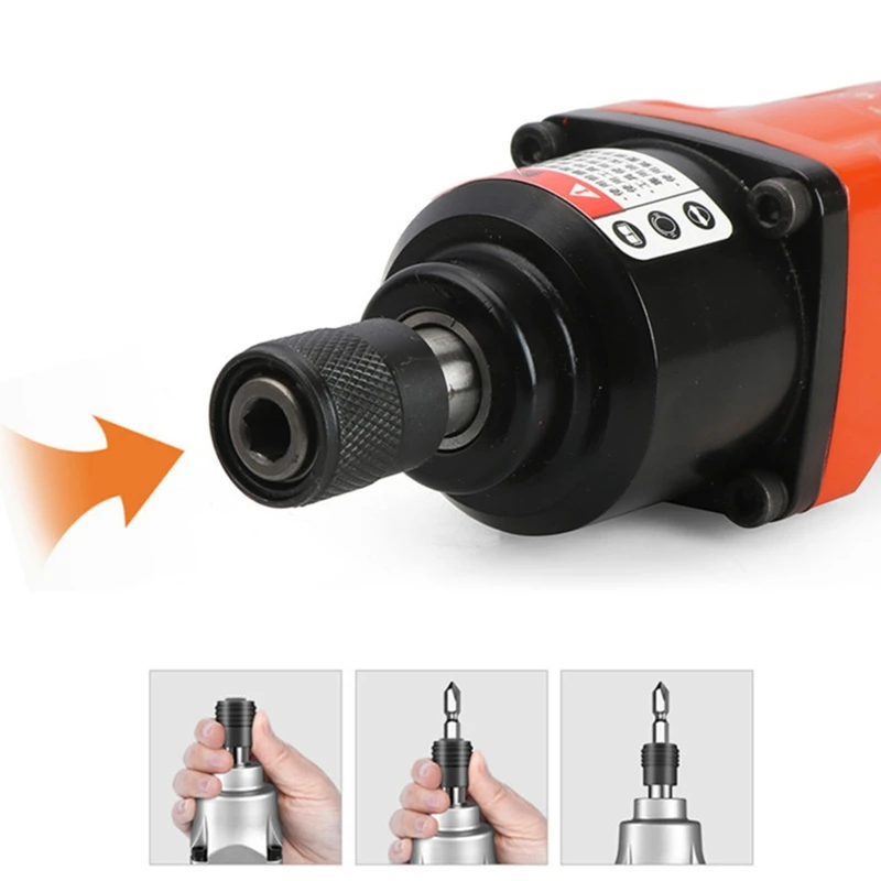 

Inner Hexagon 8H Pneumatic Wrench Straight Trigger Tool Durable High Speed Straight Pneumatic Drill Machine for Drilling