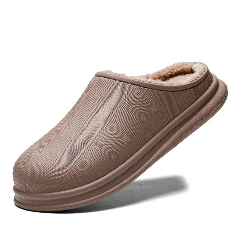 Водонепроницаемые зимние хлопковые тапочки женская домашняя Теплая мужская