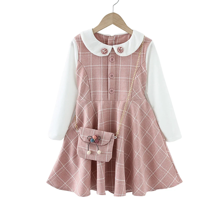 Платье в клетку для девочек 6 8 10 12 14 | Повседневные платья