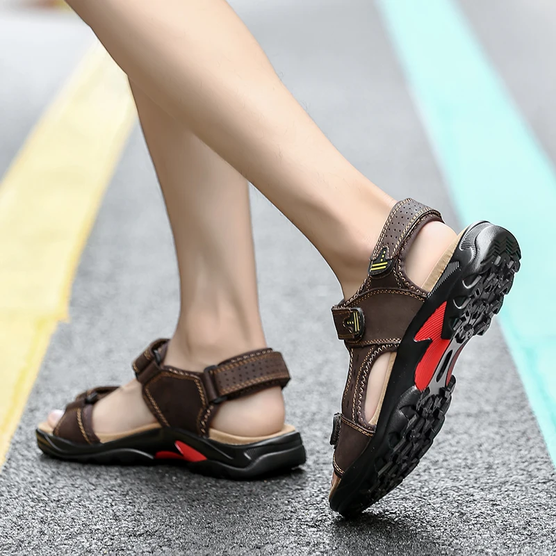 

Summer Men Slippers Men Outdoor Slippers Sneakers-for-men Zapatillas De Deporte Para Hombre Sliders Flip Flop Man Soft