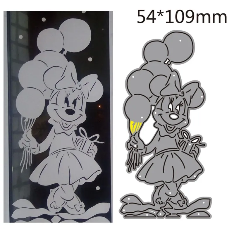 

metal cutting dies cut die mold Winter mouse decoration Scrapbook paper craft knife mould blade punch stencils dies