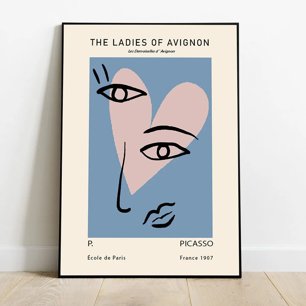 Настенная Картина на холсте Пикассо абстрактная дама Авиньон плакаты и принты настенные картины для гостиной домашний декор