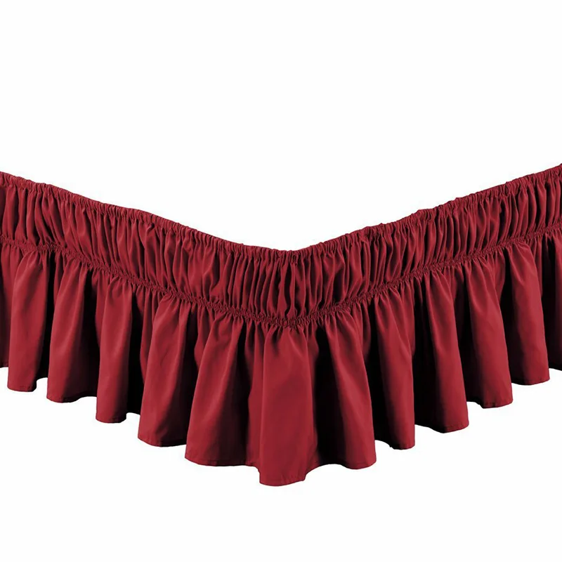 15 цветов отель эластичная кровать юбка сплошной цвет покрывало без поверхности