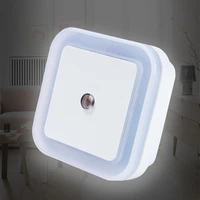 euus plug in dusk to dawn mini led night light sensor wall lamp square for bedroom hallway stairs corridor 110v 220v wireless