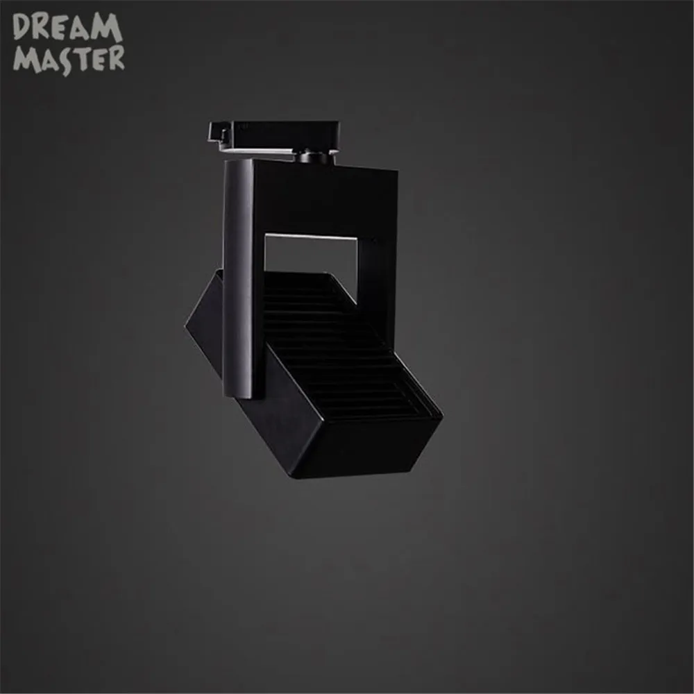 Черный Белый COB светодиодный светильник квадратная Светодиодная лампа 20 Вт Трек