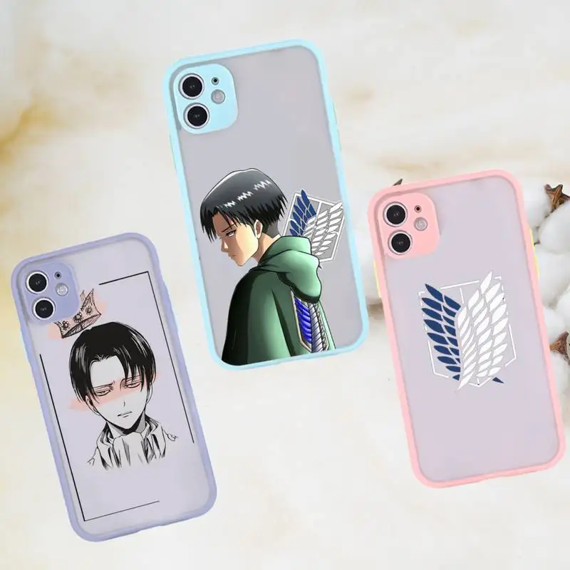 

Attack On Titan Anime Japanese Phone Case matte transparent For gray iPhone 7 8 x xs xr 11 12 pro plus max mini Funda Clear