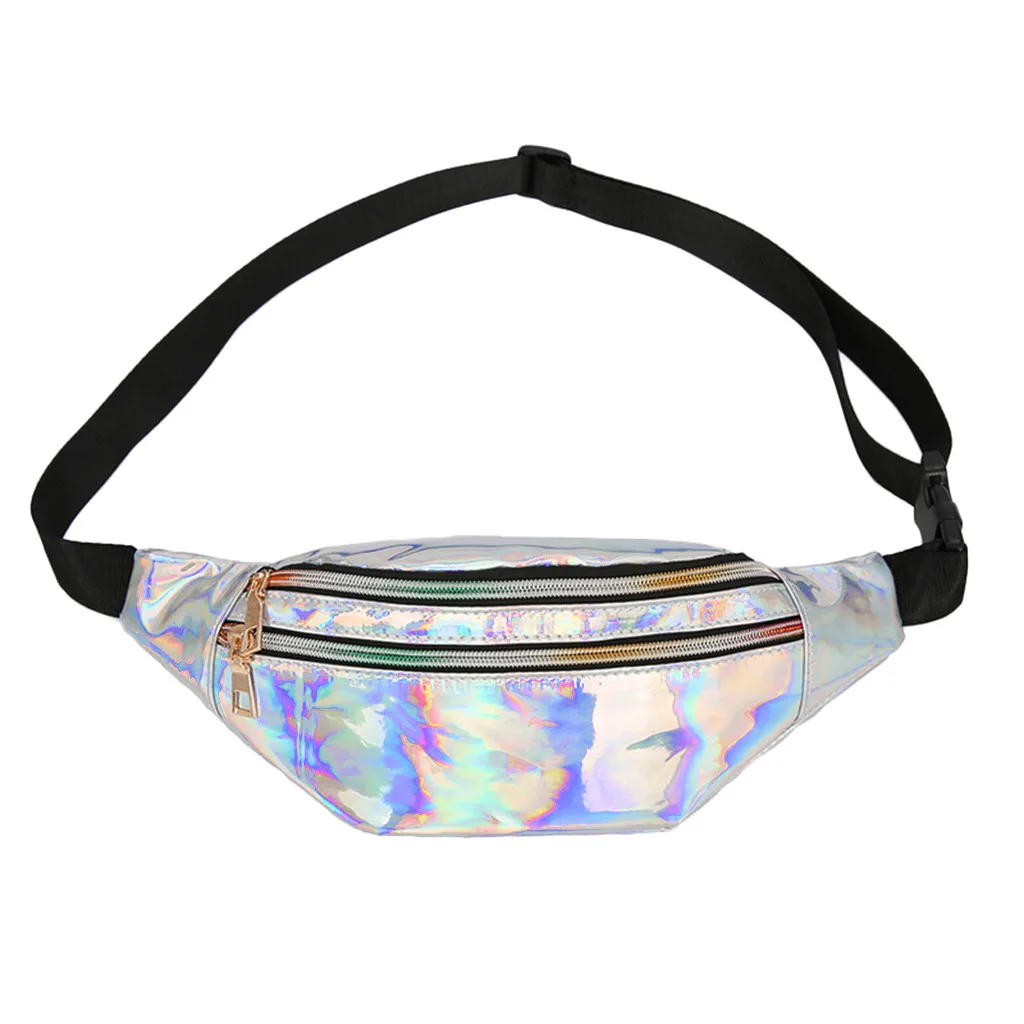

Fashion Women Waist Bag Students Sports Multi-functiona Zipper Messenger Bag Outdoor Casual Waterproof Chest Bag Money Belt Bag