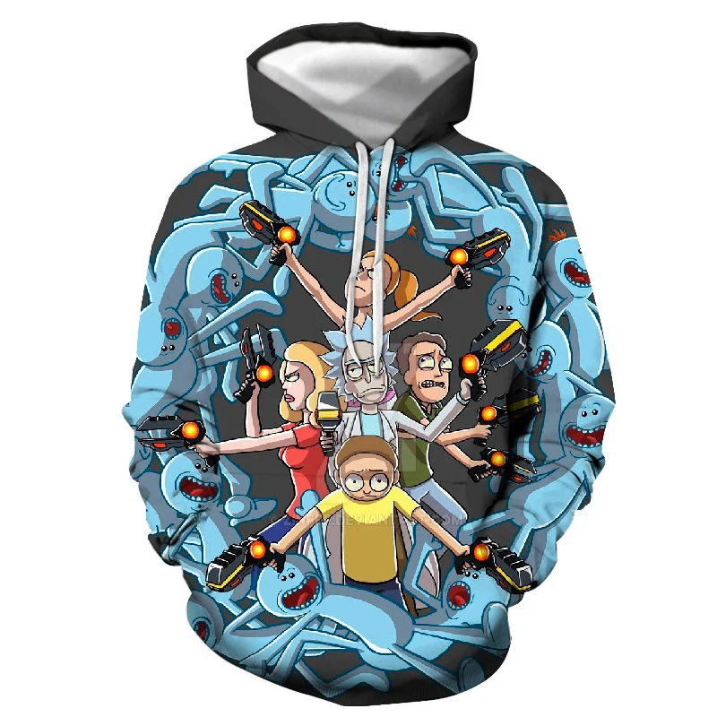 Новинка Мужской пуловер с 3D принтом Мужская Уличная толстовка капюшоном и