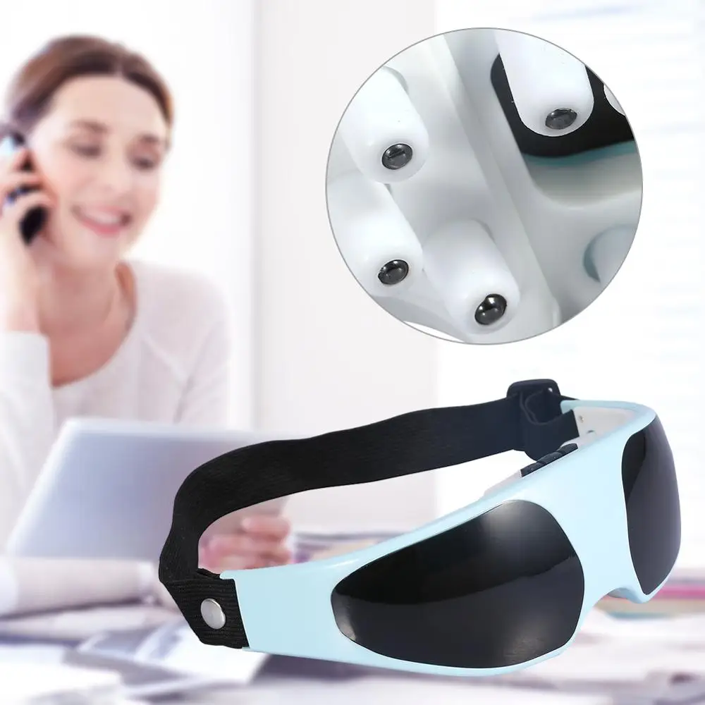 Electric Eye Massager Relieve Fatigue Anti Myopia Magnetic Therapy Massage Eyes-Care Vibration Relax Eyes Protector | Красота и