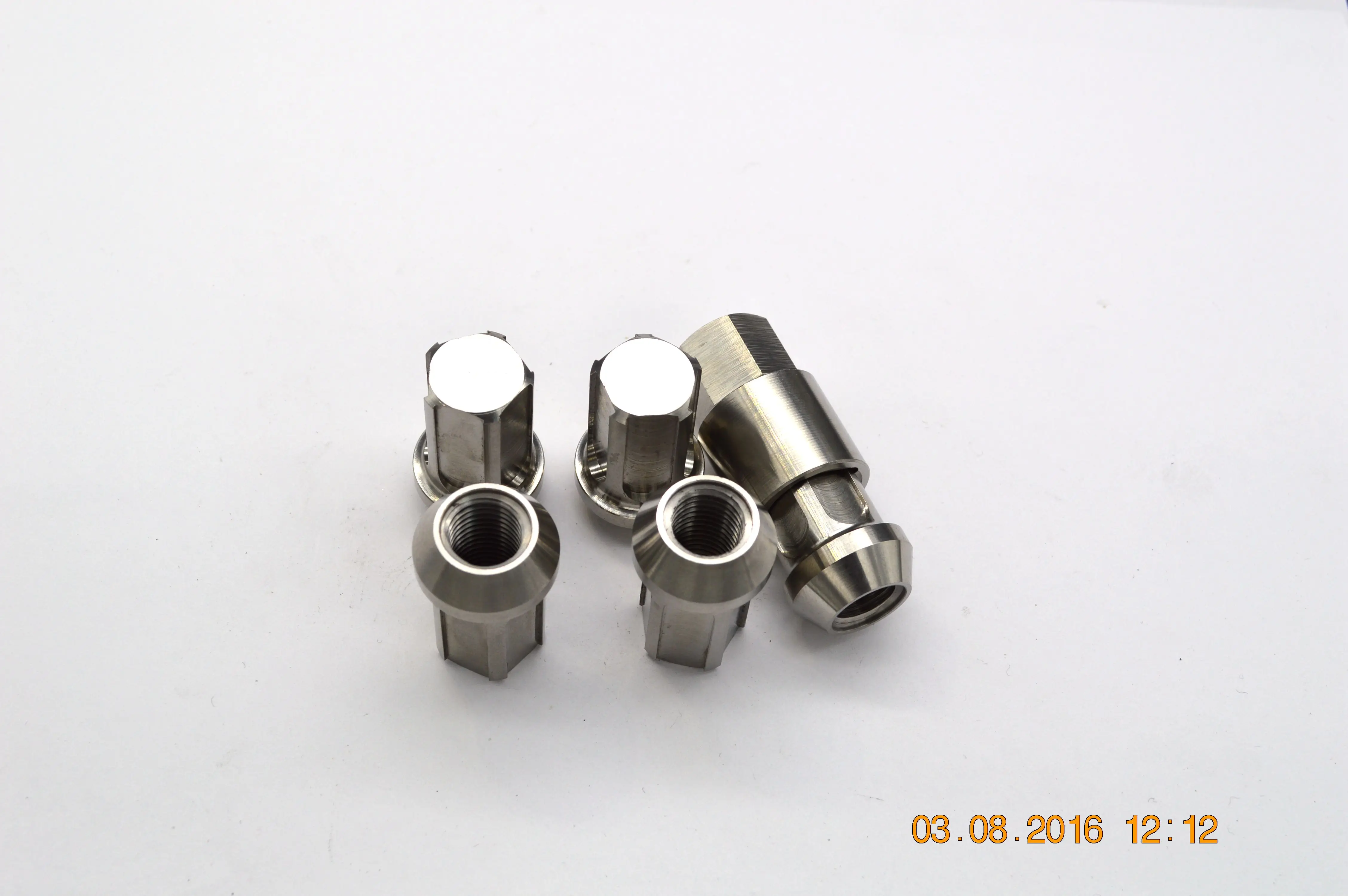 

Jntitanti Gr5 Titanium anti theft lug nuts M12/14*1.25/1.5*35mm 20nut+1key with close end