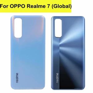 6 5 for oppo realme 7 back housing back cover battery case rmx2155 for realme 7 global battery cover replacement free global shipping