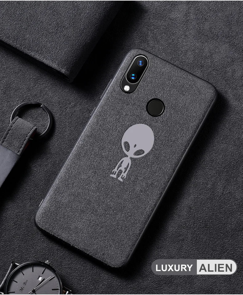 WXR Luxury Suede Fur Leather Phoen Case For OnePlus 5 5T 6 6T 7 Pro Shockproof Batman Soft Back Cover for One Plus 6T 5T Coque Capa - Color: WXR