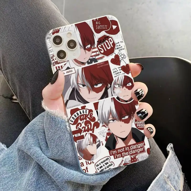 YNDFCNB Japan Anime My Hero Academia Phone Case for iphone 13 11 12 pro XS MAX 8 7 6 6S Plus X 5S SE 2020 XR case