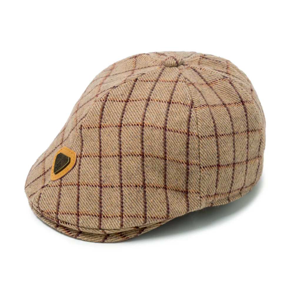 

Autumn Plaid Berets Baby Newborn Boys Hats Cotton Cute Children Dress Accessories Fashion Kids Caps Wedding KB-MZ125