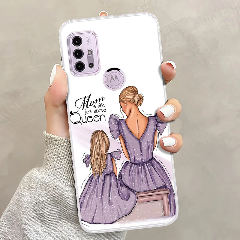 Чехол Super Mom Baby для Motorola Moto G9 Play G8 Power Lite One Fusion Plus G Stylus прозрачный чехол из ТПУ