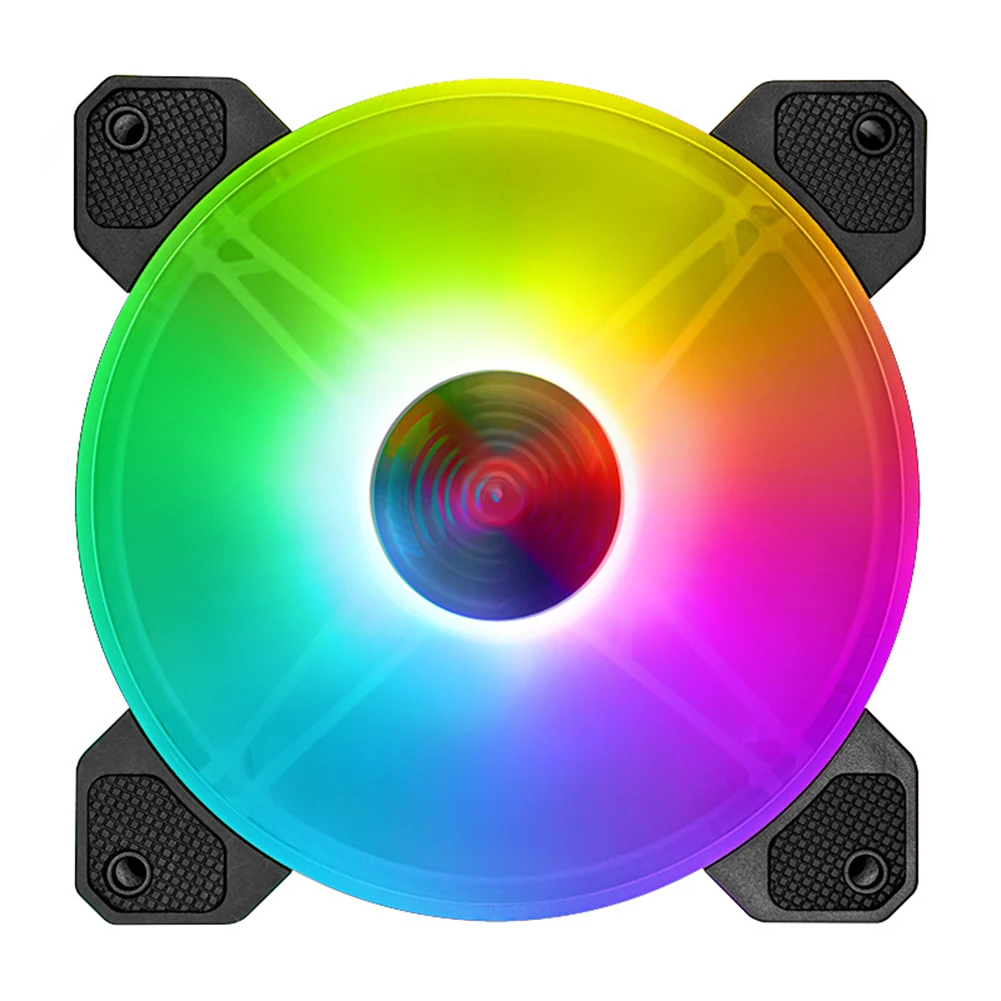 Бесшумный кулер COOLMOON 140 мм с RGB подсветкой бесшумный для ПК корпусом компьютера