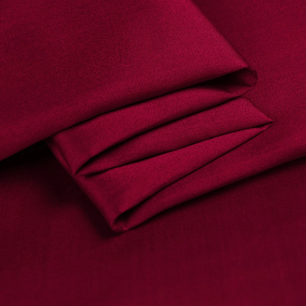 

Silk Wool Twill Fabric140cm width 32mm/48%Silk+52%Wool Boutique Women Garments Material For Sewing Clothes Purplish Red