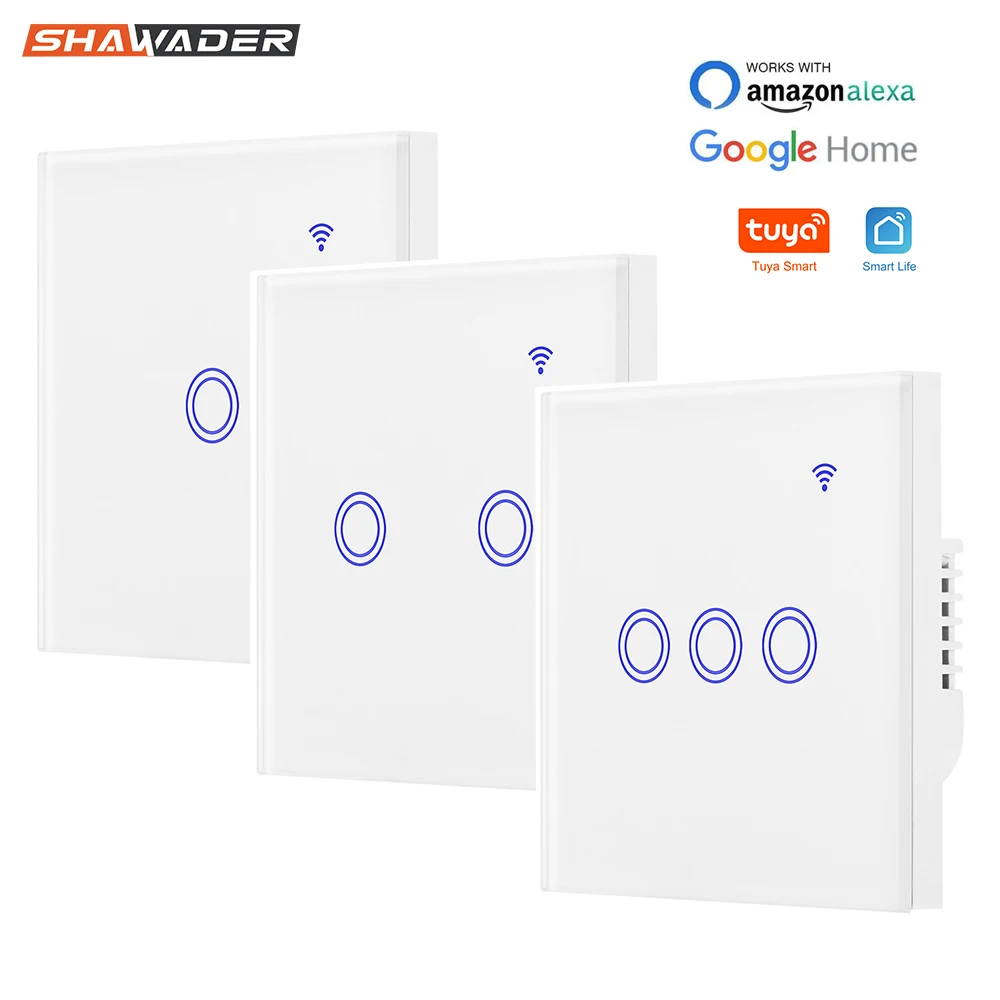 Wifi умный светильник переключатель выключатель Inteligente Настенные переключатели
