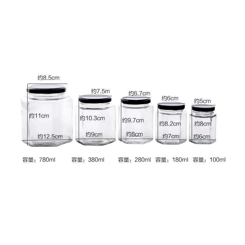 Кухонная многофункциональная герметичная банка прозрачная стеклянная бутылка